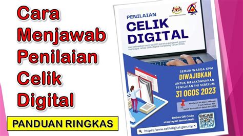 Penilaian Celik Digital Penjawat Awam Contoh Soalan Dan Jawapan FLIP MY