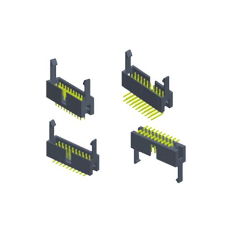 Straight Dip Dual Row Mm Ejector Header Connector For Pcb Board