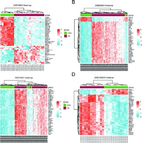 Clustered Heat Map Of The Top 50 Degs And Dmgs A B And C The Heat Download Scientific