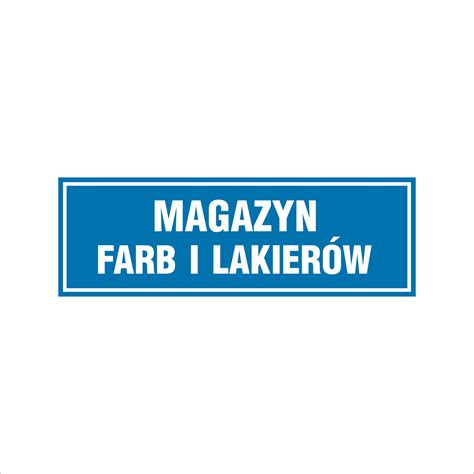 Naklejka Magazyn farb i lakierów