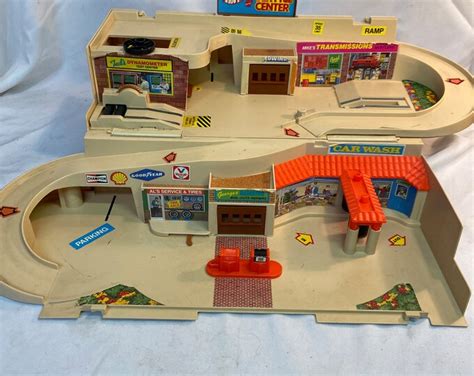 Vintage Mattel Hot Wheels Sto Go Play Set Service Etsy