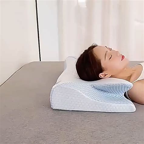 【KWIK】Cervical Pillow for Neck Pain Relief, Odorless Contour Memory ...