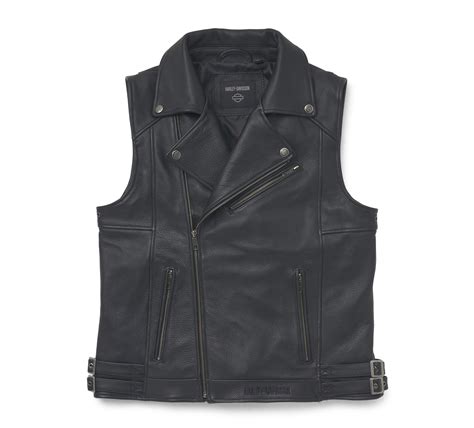 Men S Layton Leather Vest Harley Davidson Me