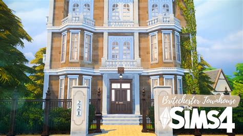 Old Britechester Townhouse Mansion🌿 British Mansion No Cc The Sims 4 Stop Motion Build