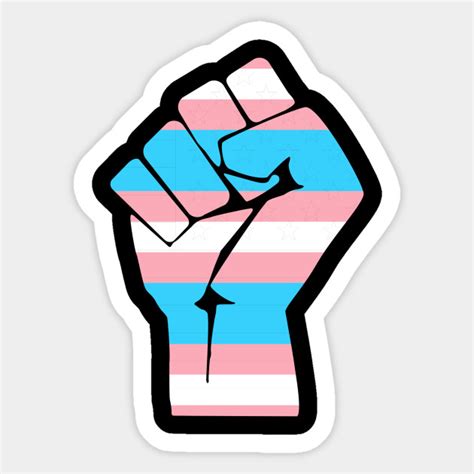 Resist Fist Transgender Flag Trans Pride Transgender Pride Sticker