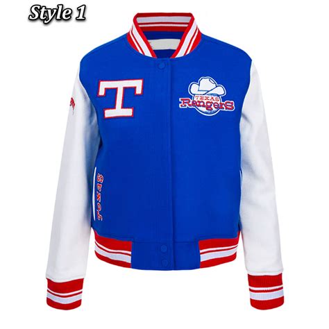 Royaleggshell Texas Rangers Retro Classic Rib Varsity Jacket