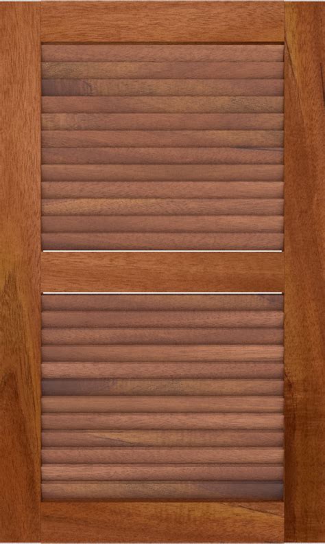 Custom Made Louvered Spanish Cedar Cabinet Doors Estate Millwork