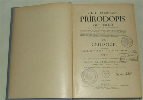 Velký ilustrovaný přírodopis všech tří říší O Maoušek geologie 1940