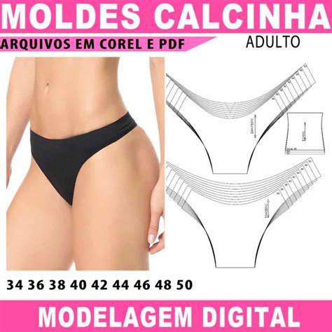 Molde De Calcinha Corte E Costura Produtos Elo7