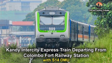 Kandy ICE Train With Class S14 DMU Departing Fort Railway Station In