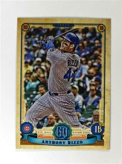 Topps Gypsy Queen Base Anthony Rizzo Chicago Cubs Ebay