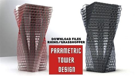 Parametric Tower Design In Grasshopper Rhino 3d Model Download 3d Model Cgtrader