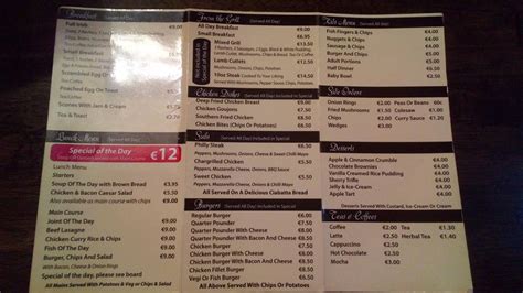 Menu At Town Diner Cafe Ballyjamesduff