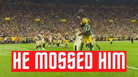 Green Bay Packers Wr Romeo Doubs Crazy Touchdown Catch Against New