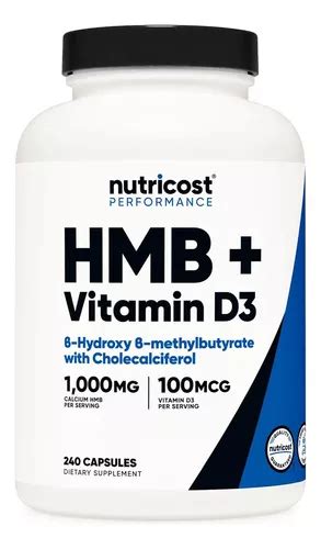 Nutricost Suplemento De Hmb Mg Y Vitamina D Ui