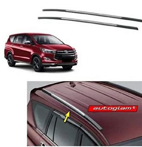 Silverblack Car Autoglam Premium Qaulity Abs Roof Rails For Toyota