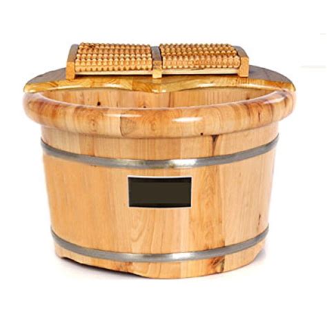 Yihangg Foot Bath Cedar Barrel Foot Bath Barrel Foot Tub Tub With Adult Padded Feet Tub Solid