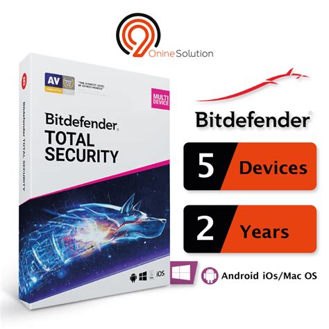 BitDefender Total Security Multi Device 5 Devices 2 Years Lazada