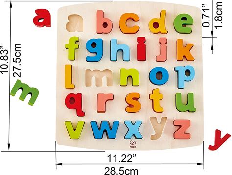 Hape Chunky Alphabet Puzzle Lowercase Wooden Jigsaw Eco Toy