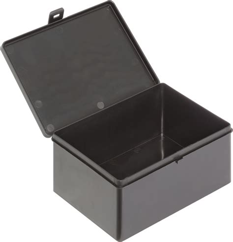 Esd Container Lidded Boxes With Hinged Lid 180 X 140 X 80 Mm