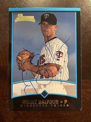 Grant Balfour Bowman Autographed Signed Auto Baseball Card Bdp