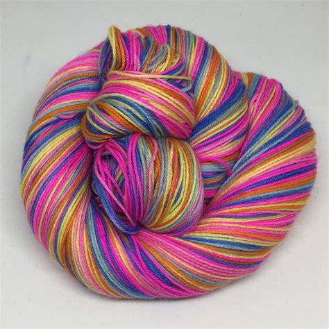 Caribbean Colors Six Stripe Self Striping Yarn - Desert Vista Dyeworks