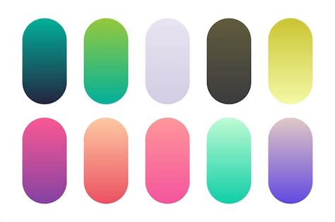 Premium Vector Warm Gradient Color Palette