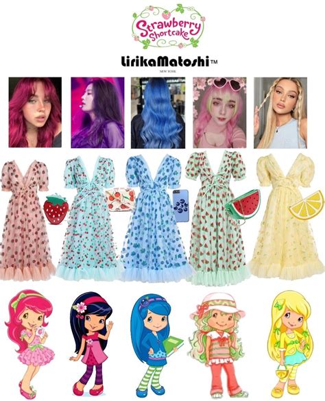 Strawberry Shortcake Characters Outfits Lirika Matoshi Dresses In 2022