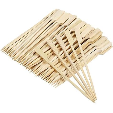 Pcs Cm Bamboo Paddle Skewers Eco Friendly Wooden Paddle Sticks