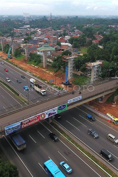 Proyek Lrt Cibubur Cawang Antara Foto