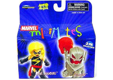 Diamond Select Toys Marvel Minimates Series 19 Ultron And Ms Marvel