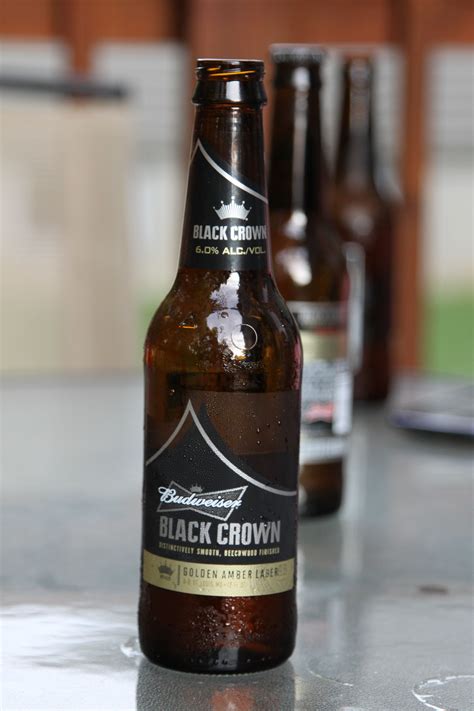 Budweiser Black Crown Black Crown Beer Bottle Harveys