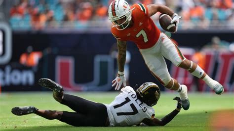 Miami Hurricanes Receiver Xavier Restrepo Foot Out Indefinitely