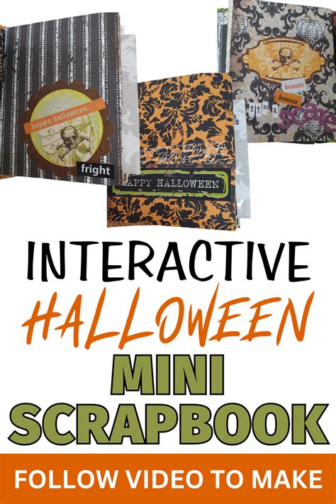 Interactive Halloween Mini Scrapbook Halloween Mini Albums Mini