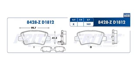 Balatas Traseras Elantra Gt Fritec L Para Hyundai Env O Gratis