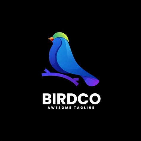 Illustration Logo Vectoriel Oiseau Style Color D Grad Vecteur Premium