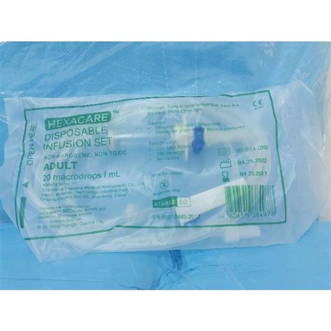 Disposable Infusion Set Macroset Adult Macrodrops Ml Shopee