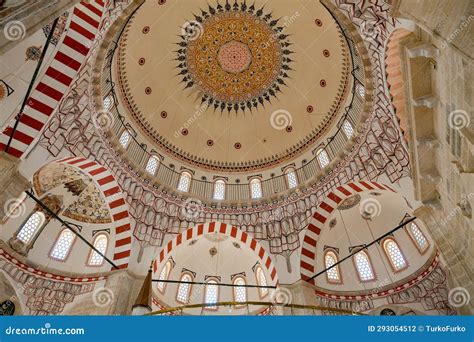 Intricate Elegance Turkish Mosque Roof From Within Stock Photo Image