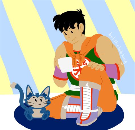 Yamcha and Puar Screenshot Redraw by bobthebobking on Newgrounds