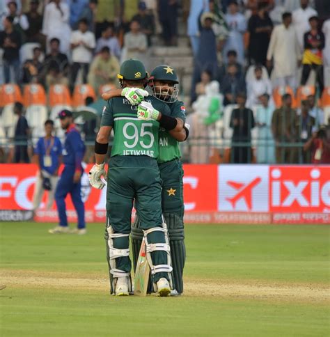 Asia Cup Babar Azam S 151 Iftikhar Ahmed S 109 Not Out Lift Pakistan