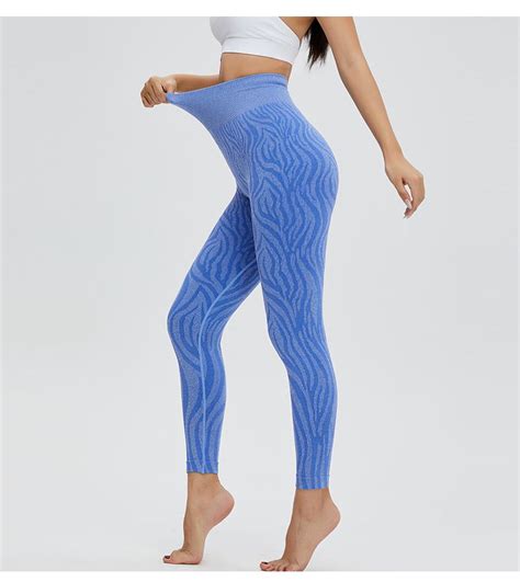 Wholesale European And American Water Ripple High Waist Hip Lift Yoga