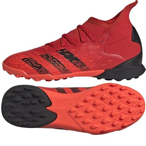 Czerwono czarne buty piłkarskie turfy Adidas Predator Freak 3 TF FY6314