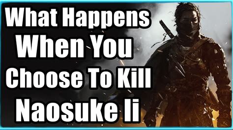 Rise Of The Ronin What Happens When You Choose To Kill Naosuke Li Youtube