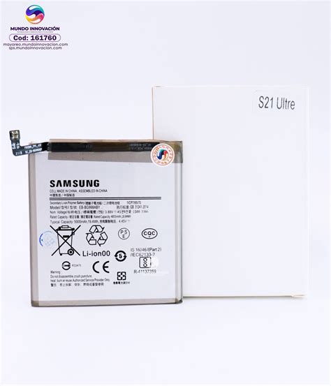 Bateria Samsung S21 Ultra Eb Bg998aby Sps Mundo Innovacion