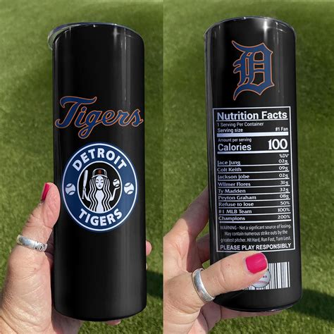 Detroit Tigers Skinny Tumbler Cup Custom Favorite Players Southernlife