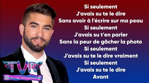 Kendji Si Seulement Paroles Lyrics Youtube