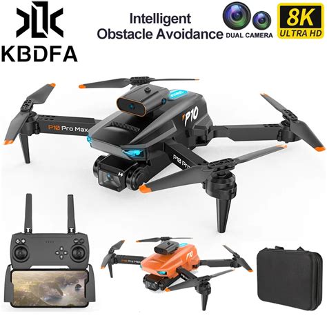 Kbdfa p10 zangão 8k esc hd câmera dupla 5g wifi fpv 360 completo