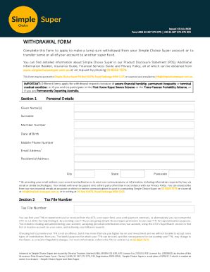 Fillable Online Withdrawal Form No Fax Email Print Pdffiller