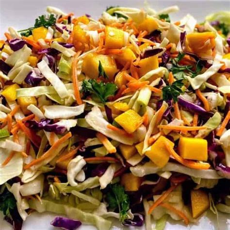 Mango Slaw Cathy S Vegan Kitchen Karinokada