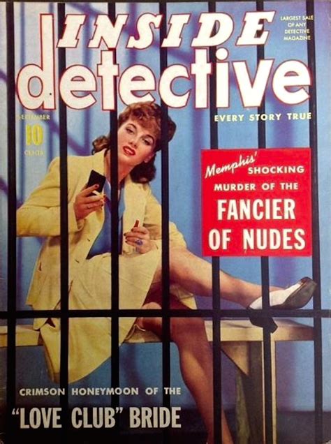 Inside Detective September Pulp Fiction Detective The Love Club